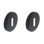 Intersteel sleutelrozetten verdekt ø53x9mm structuur zwart