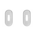 Intersteel sleutelrozetten verdekt ovaal 65x30x5mm rvs