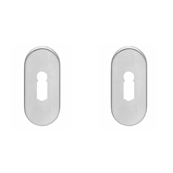 Intersteel sleutelrozetten verdekt ovaal 65x30x5mm rvs