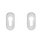 Intersteel cilinderrozetten verdekt ovaal 65x30x5mm rvs