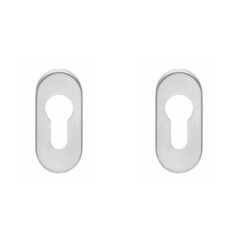 Intersteel cilinderrozetten verdekt ovaal 65x30x5mm rvs