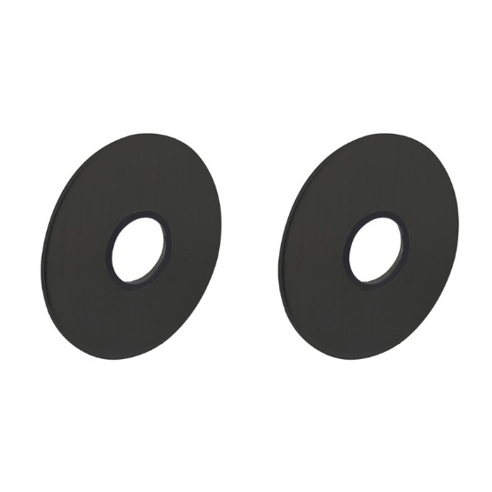 Intersteel rozetten zelfklevend ø55x2mm structuur zwart