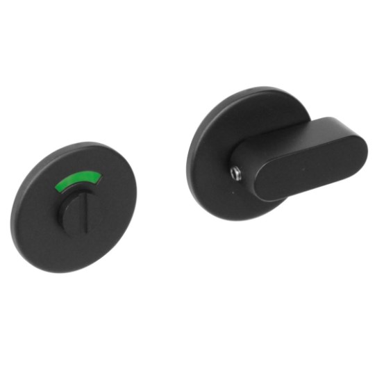 Intersteel wc-sluiting verdekt ø53x5mm met comfortknop structuur zwart