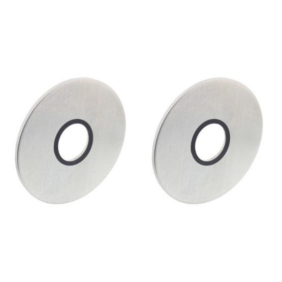 Intersteel rozetten zelfklevend ø55x2mm rvs