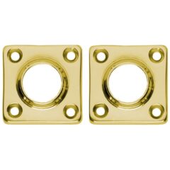 Intersteel Rozet vierkant messing gelakt