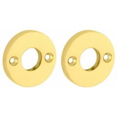 Set van twee krukrozetten Elegant messing gelakt