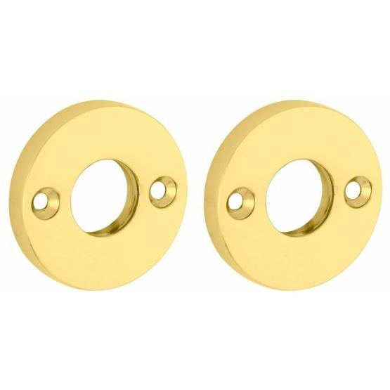 Set van twee krukrozetten Elegant messing gelakt