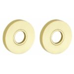 Set van twee krukrozetten Vivo messing gelakt