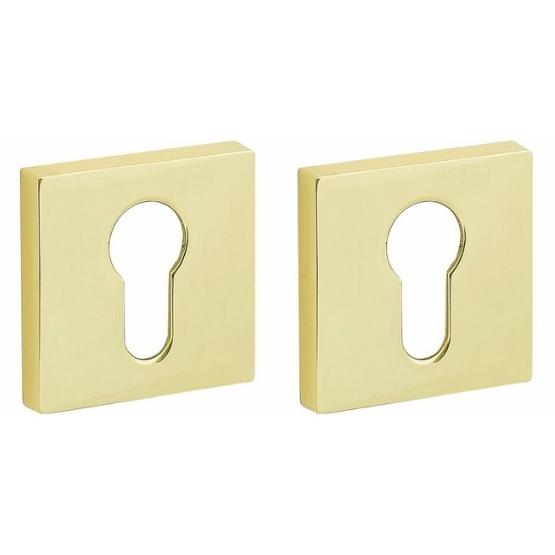 Set van twee PC-Plaatjes Bauhaus verdekt messing gelakt