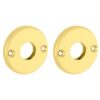 Set van twee krukrozetten Facet messing gelakt