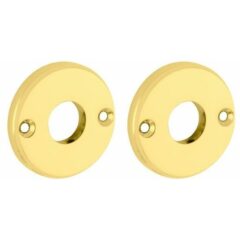 Set van twee krukrozetten Facet messing gelakt