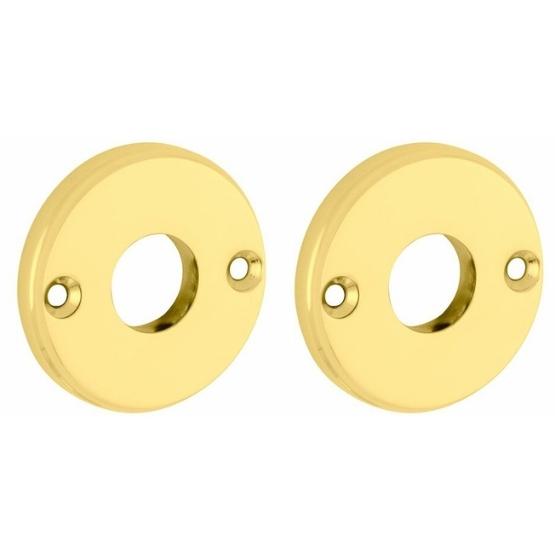 Set van twee krukrozetten Facet messing gelakt