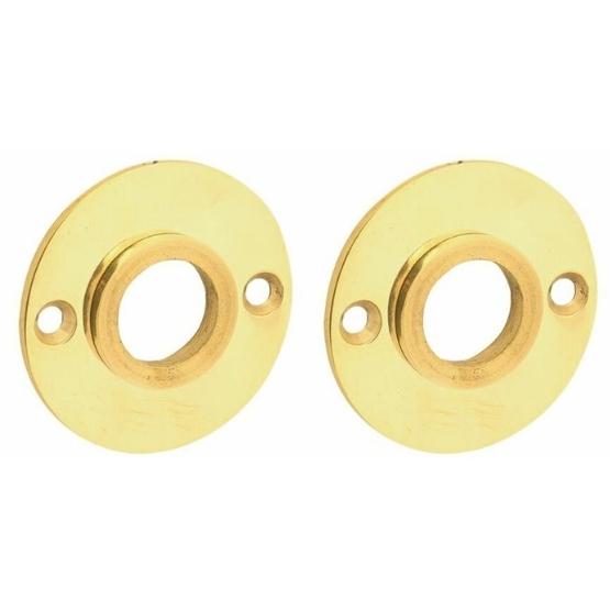 Set van twee krukrozetten Chemin de Fer 50mm messing ongelakt