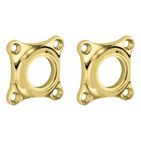 Set van twee krukrozetten Bonton messing ongelakt