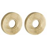 Set van twee krukrozetten Vivo messing antiek