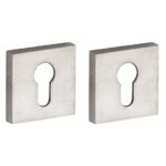 Set van twee PC-plaatjes Model 06 mat nikkel ongelakt