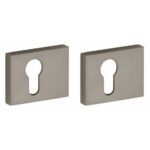 Set van twee PC-plaatjes Maya mat nikkel ongelakt