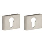 Set van twee PC-plaatjes Tukan mat nikkel ongelakt