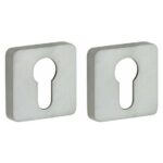 Set van twee PC-plaatjes Minimal/Maximal mat nikkel ongelakt