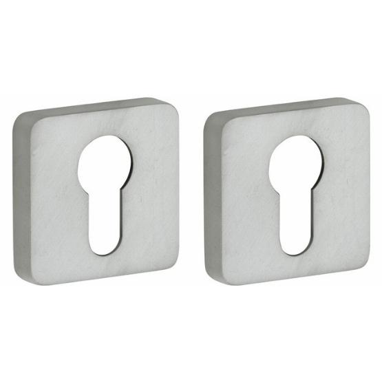 Set van twee PC-plaatjes Minimal/Maximal mat nikkel ongelakt