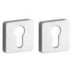 Set van twee PC-plaatjes Minimal/Maximal glans chroom