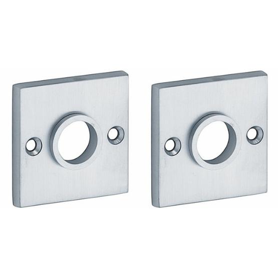 Set van twee krukrozetten Bauhaus mat chroom