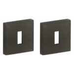 Set van twee sleutelplaatjes Model 06 pvd mat zwart