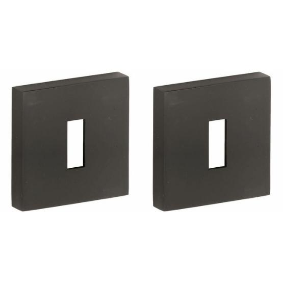 Set van twee sleutelplaatjes Model 06 pvd mat zwart