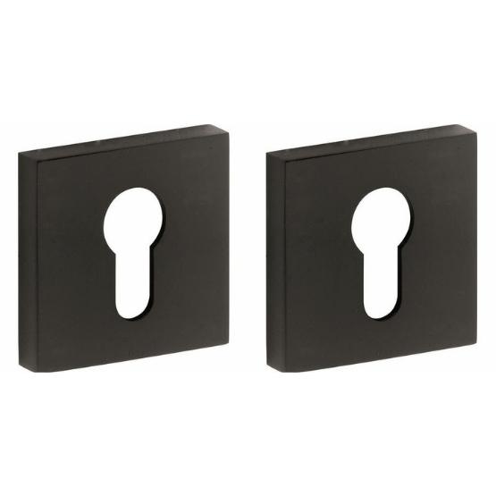 Set van twee PC-plaatjes Model 06 pvd mat zwart