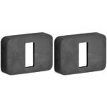 Set van twee sleutelplaatjes Minimal/Maximal pvd mat zwart