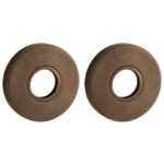 Set van twee krukrozetten Vivo messing antiek brons