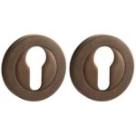 Set van twee PC-Plaatjes Vivo BB messing antiek brons