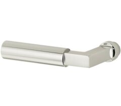 Enkele deurkruk Bauhaus links glans nikkel
