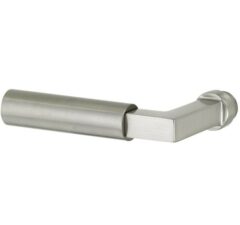 Enkele deurkruk Bauhaus links mat nikkel PVD