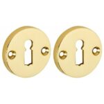 Set van twee Sleutelplaatjes Elegant BB messing gelakt