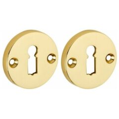 Set van twee Sleutelplaatjes Elegant BB messing gelakt