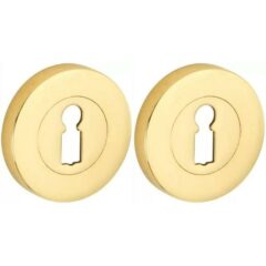 Set van twee sleutelplaatjes Vivo BB messing gelakt