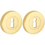 Set van twee sleutelplaatjes Vivo BB messing ongelakt