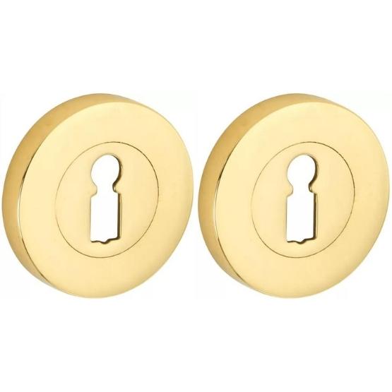 Set van twee sleutelplaatjes Vivo BB messing ongelakt