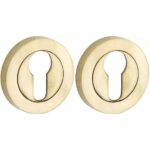 Set van twee PC-Plaatjes Vivo BB messing ongelakt