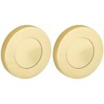 Set van twee blinde plaatjes Vivo BB messing ongelakt