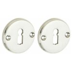 Set van twee sleutelplaatjes Facet BB glans nikkel