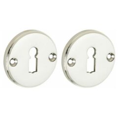 Set van twee sleutelplaatjes Facet BB glans nikkel