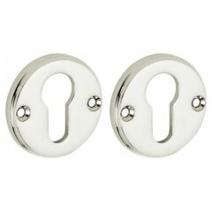 Set van twee PC-Plaatjes Facet BB glans nikkel