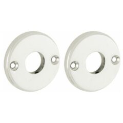 Set van twee krukrozetten Facet glans nikkel