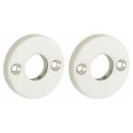 Set van twee krukrozetten Elegant glans nikkel