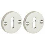 Set van twee sleutelplaatjes Elegant BB glans nikkel