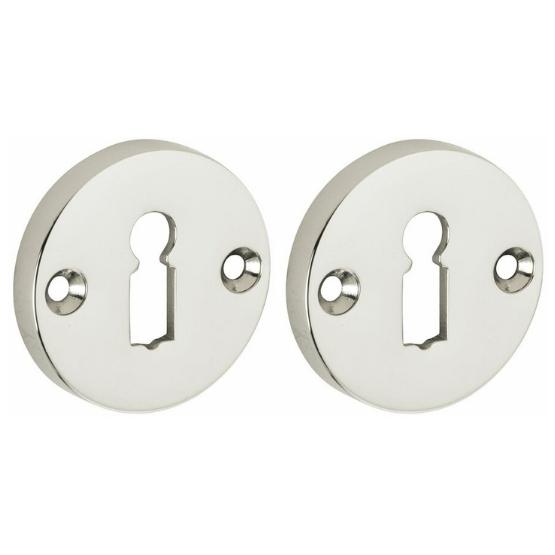 Set van twee sleutelplaatjes Elegant BB glans nikkel