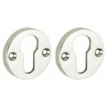 Set van twee PC-Plaatjes Elegant BB glans nikkel