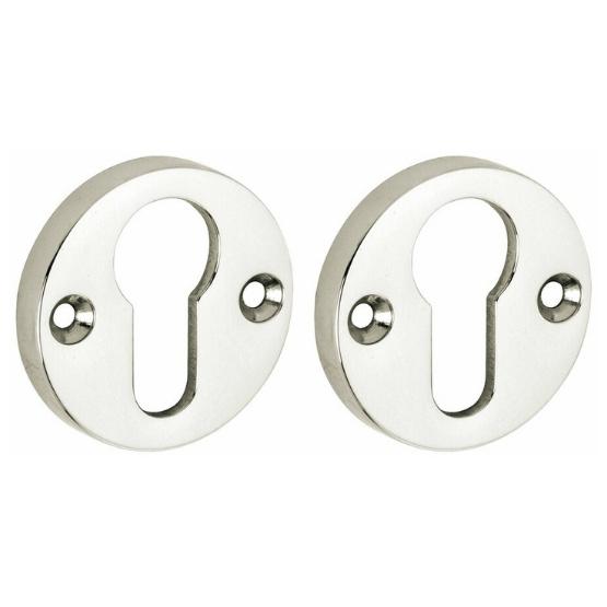 Set van twee PC-Plaatjes Elegant BB glans nikkel